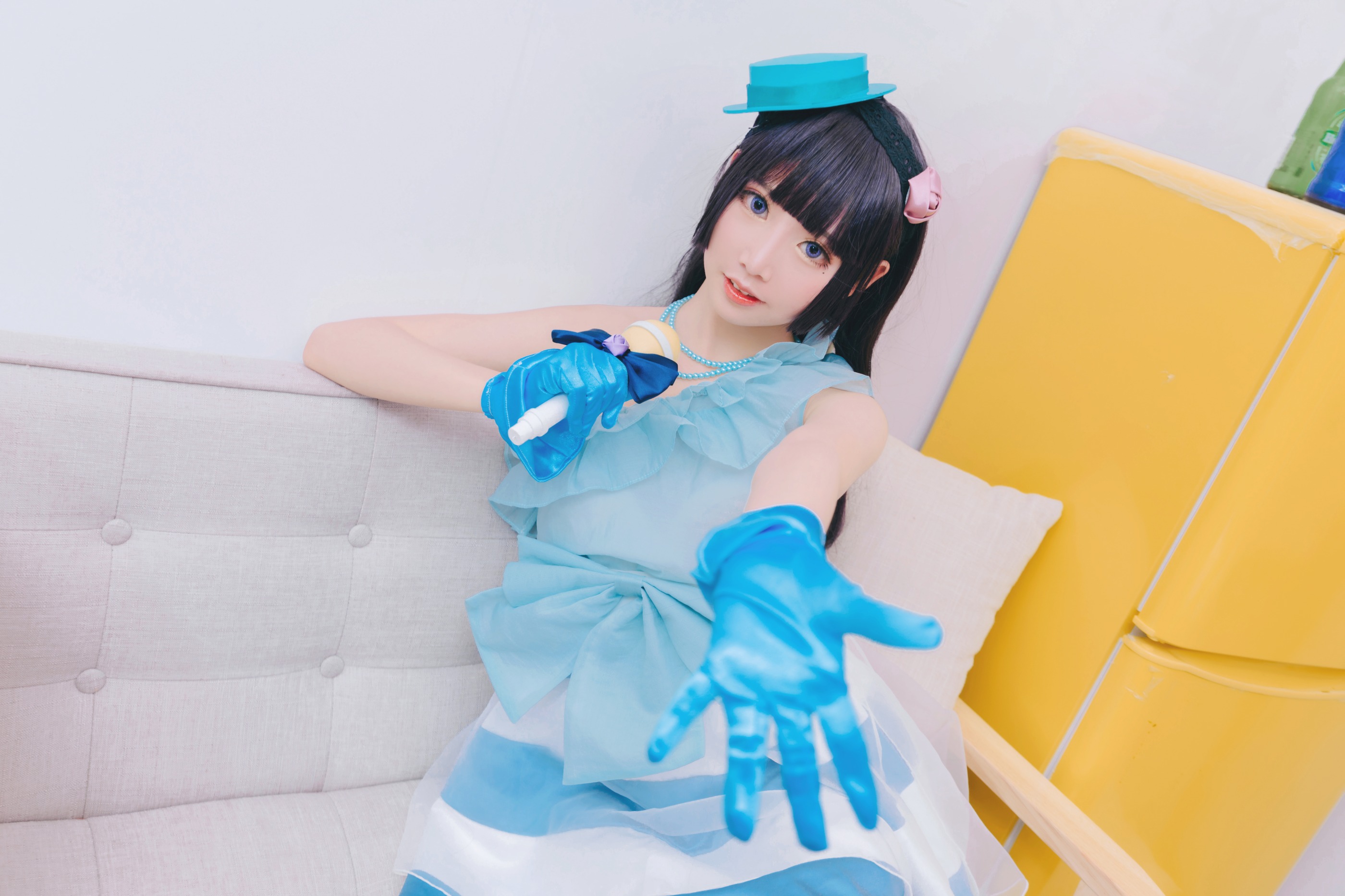 图片[1]-面饼仙儿 – NO.026 Coser面饼仙儿 黑猫打歌服 [12P]-XikXak